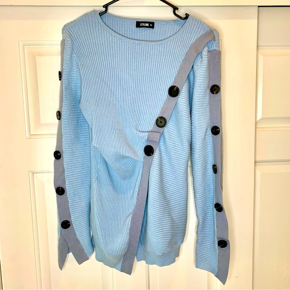 stylwe Sweaters - Stylewe unique soft blue sweater , size XL